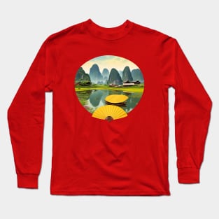 asian landscape Long Sleeve T-Shirt